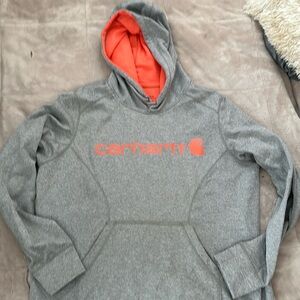 Carhartt Grey Hoodie-women XL